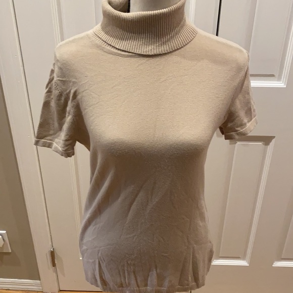 Anne Klein Tops - Ann Klein Short Sleeve Turtleneck
